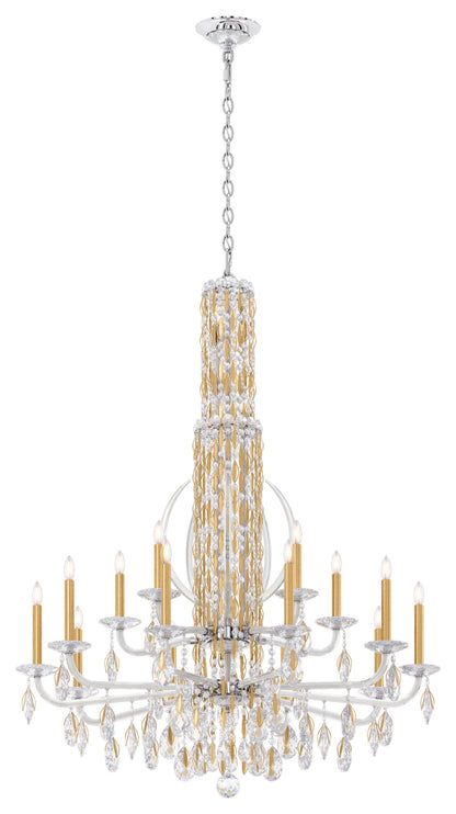 Schonbek Rs8415N-22H 17 Light Crystal Chandelier, Heirloom GoldBy Schonbek