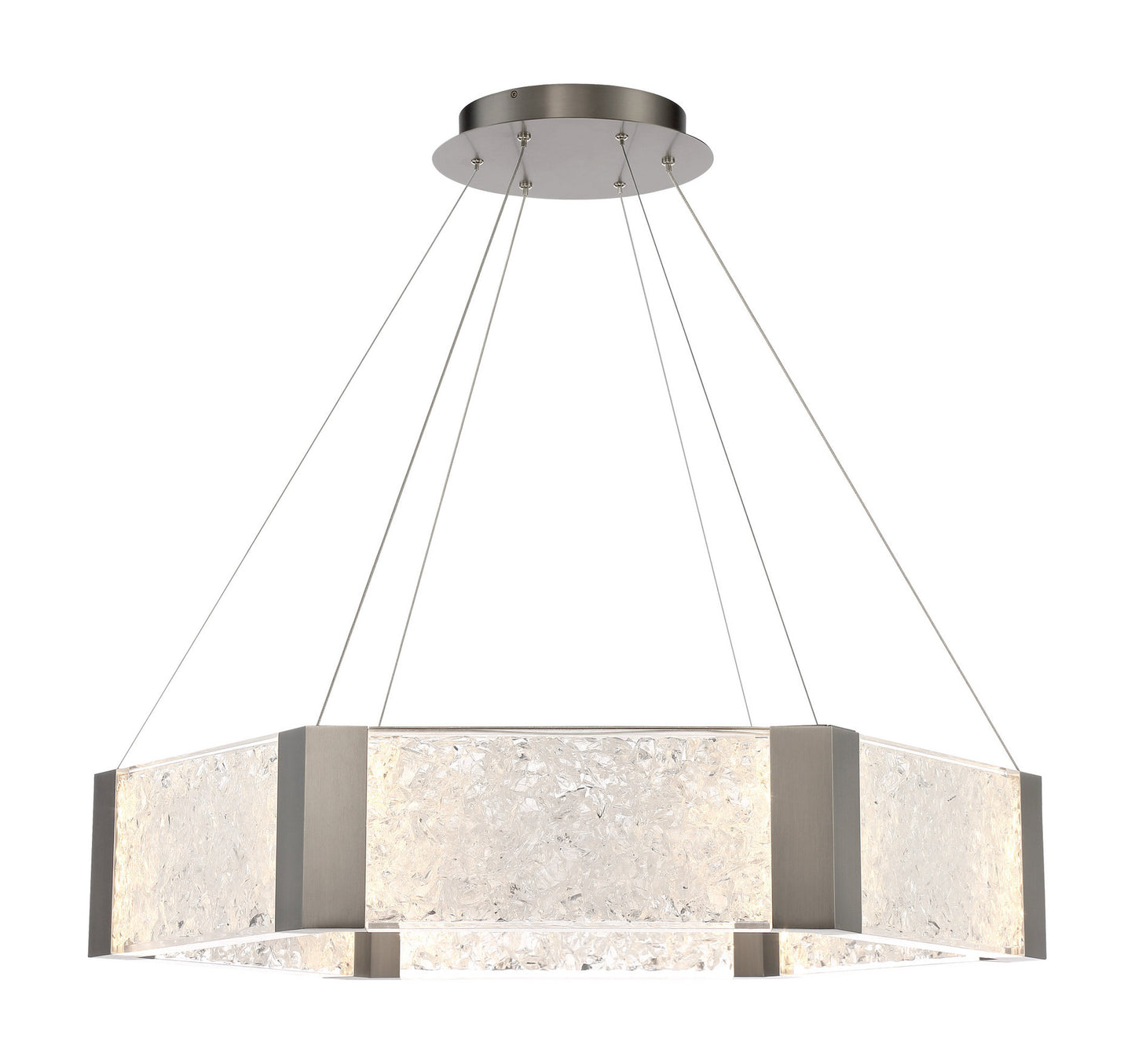Modern Forms PD-76034 Forever 34"W LED Suspended Drum Chandelier - Aged BrassBy Modern Forms