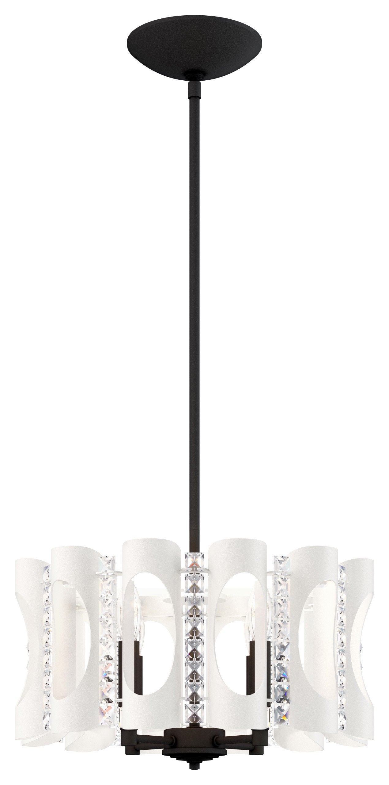 Schonbek Mr1004N-Wh1H 4 Light Crystal Pendant, WhiteBy Schonbek