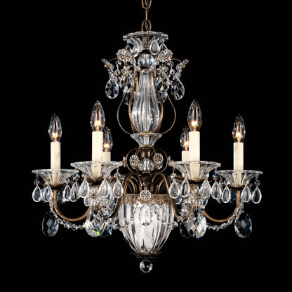 Schonbek 1246-23 7 Light Crystal Chandelier, Etruscan GoldBy Schonbek