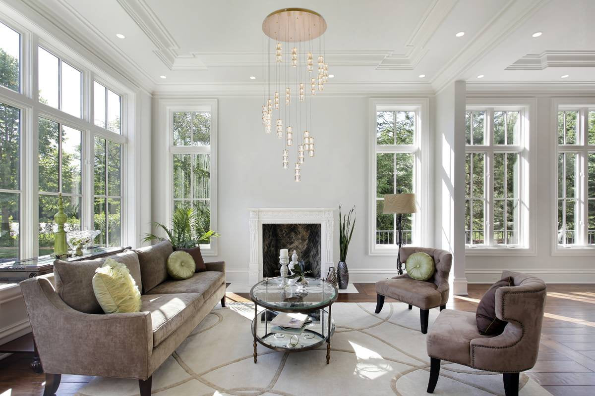 Elegant Lighting Polaris 38" Led Chandelier in GoldBy Elegant Furniture & Lighting
