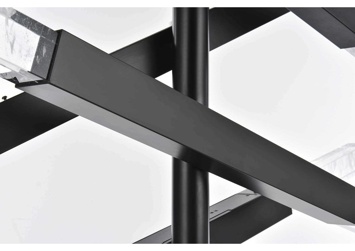 Ari 8 Light Pendant, BlackBy Elegant Furniture & Lighting