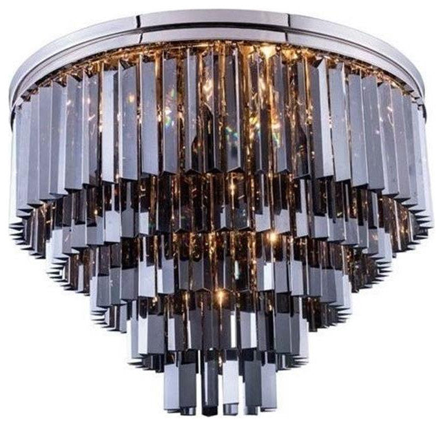 Elegant Lighting Sydney 32" 17 Light Royal Crystal Flush MountBy Elegant Furniture & Lighting