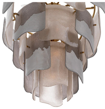 Tiered Glass Modern Chandelier, Eichholtz Asinara, LargeBy OROA - Furniture