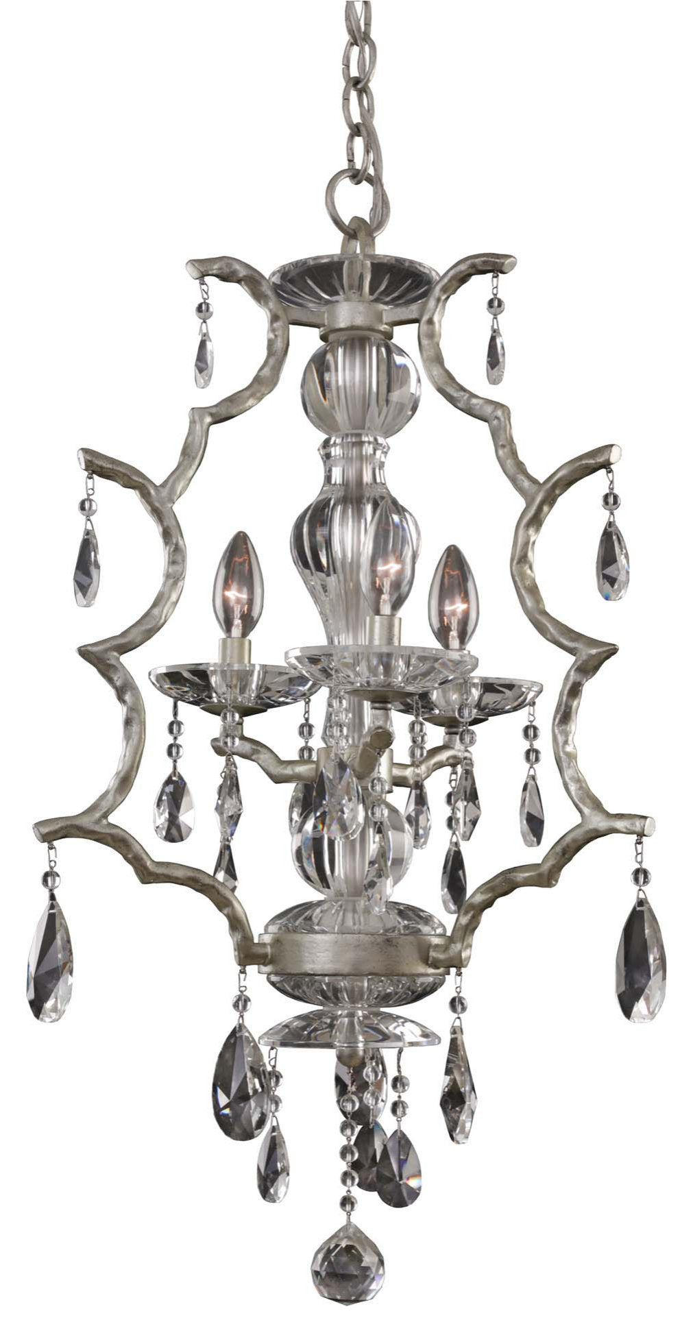 Shorecrest 17x29" 3-Light Transitional Chandelier by AllegriBy Allegri Crystal by Kalco Lighting