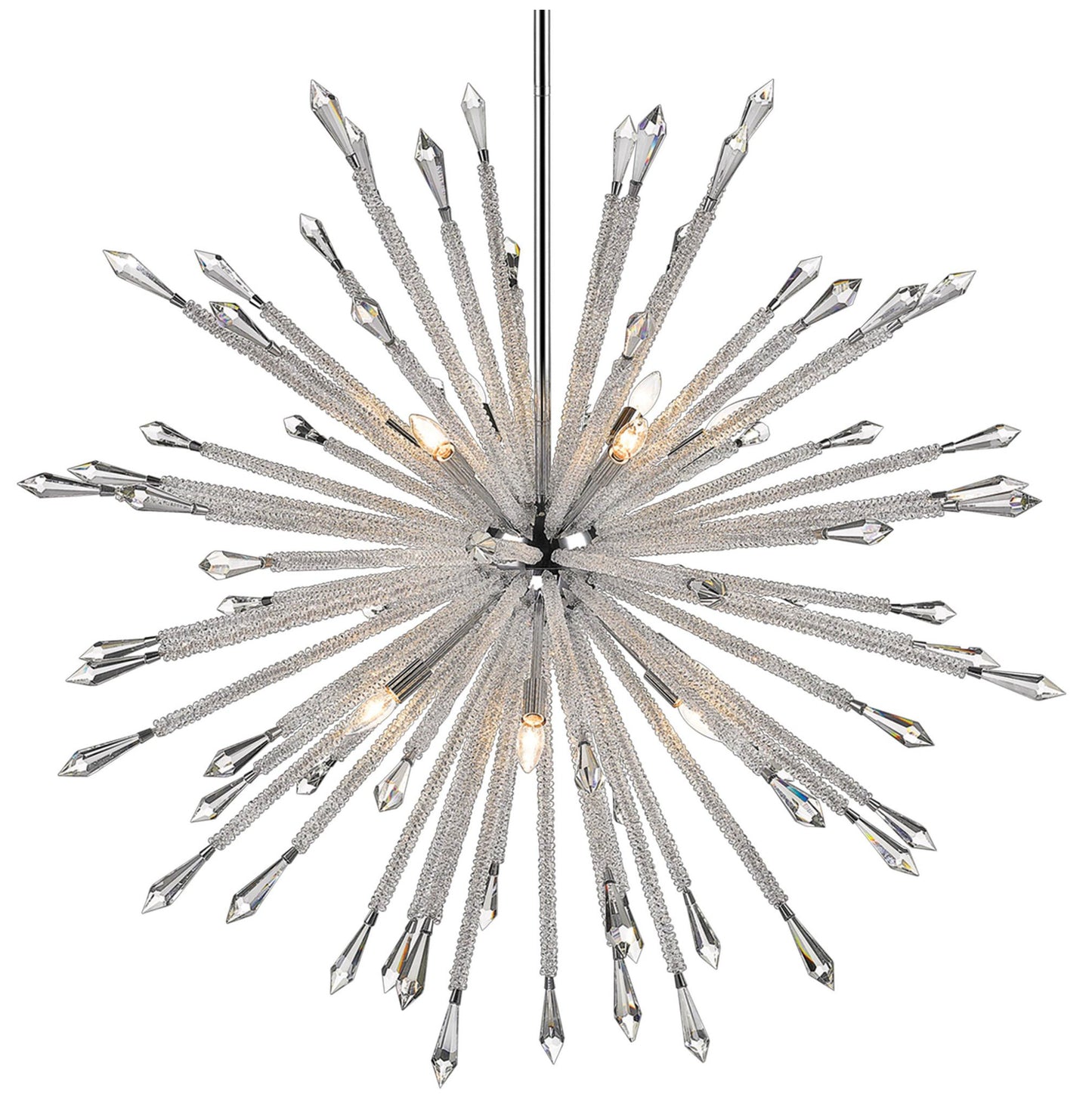 Z-Lite 4002-12 Soleia 12 Light 47"W Crystal Sputnik Chandelier - ChromeBy Z-LIte