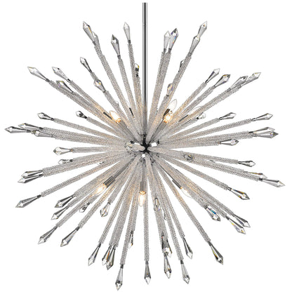 Z-Lite 4002-12 Soleia 12 Light 47"W Crystal Sputnik Chandelier - ChromeBy Z-LIte