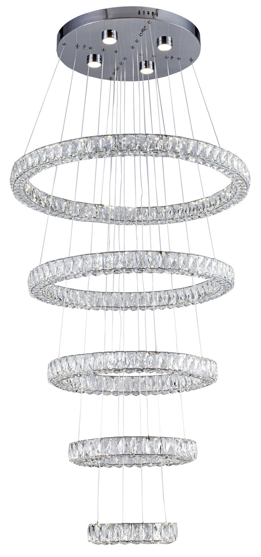 BETHEL INTERNATIONAL KD07-3 LED PENDANT LIGHT,ChromeBy Bethel Intl.
