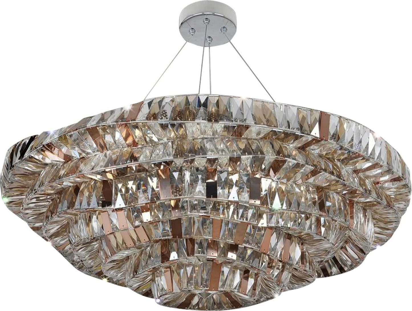 Frank Gehry-Inspired Crystal Pendant LightBy KALCO LIGHTING