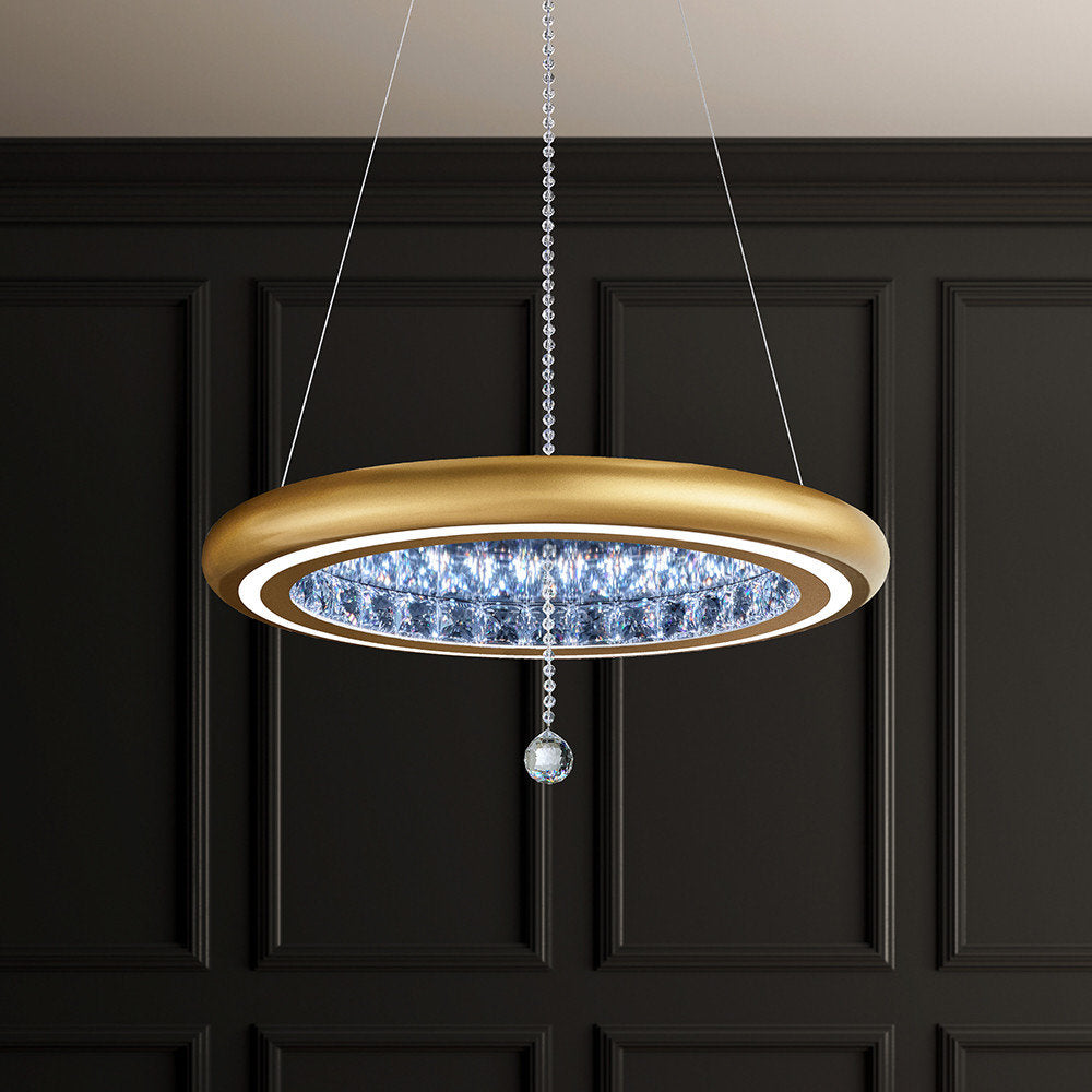 Schonbek Mfc200N-Gd1S 1 Light Crystal Pendant, Glimmer GoldBy Schonbek