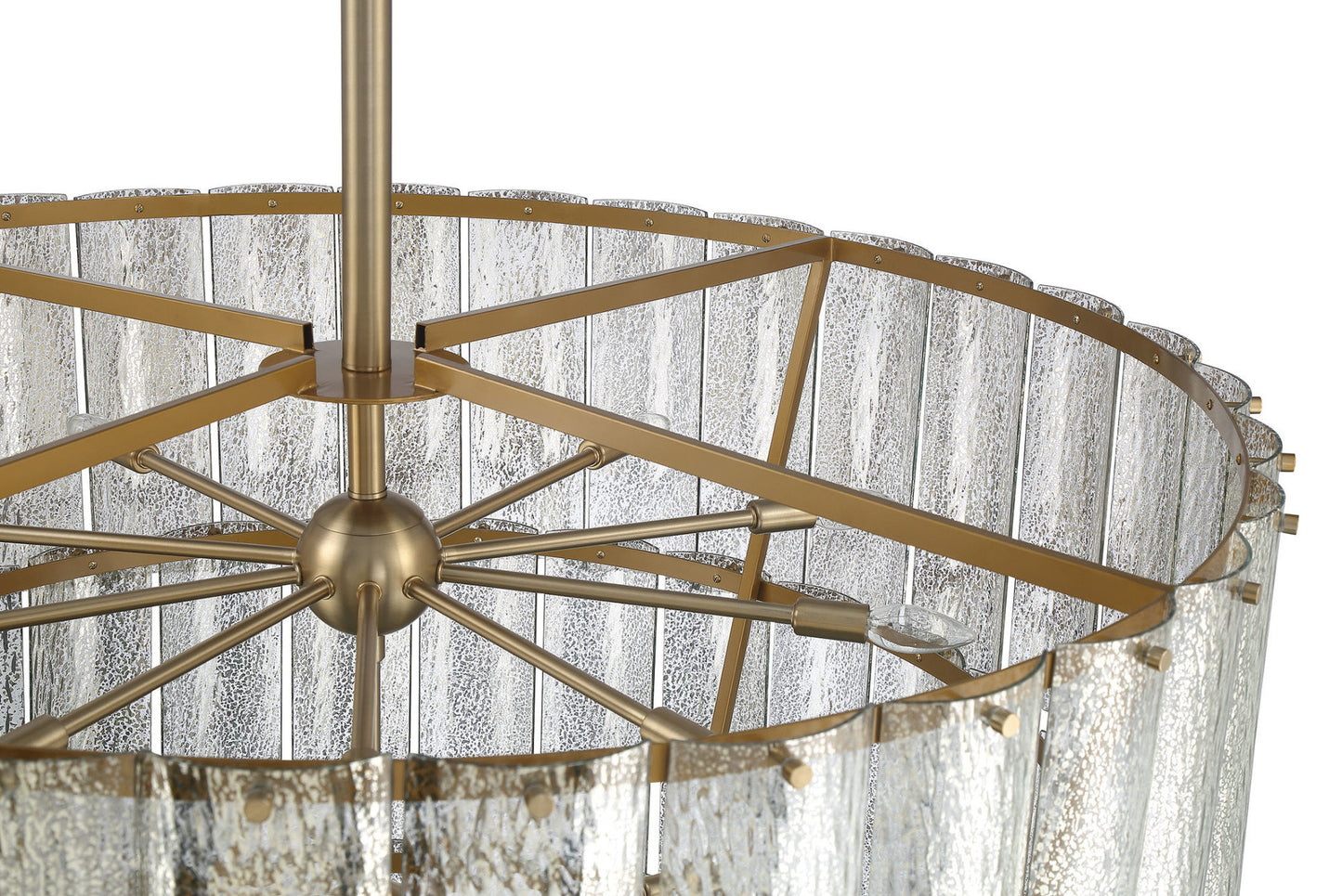 Craftmade 48628 Museo 4 Light 48"W Waterfall Chandelier - Brushed PolishedBy Craftmade