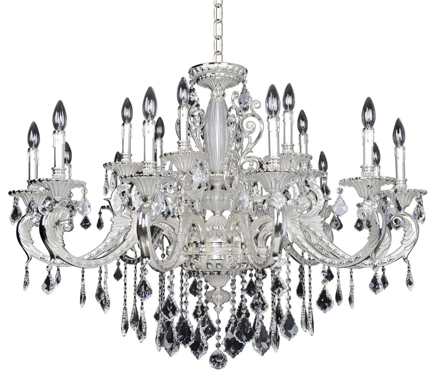 Casella 18 Light Chandelier, Swarovski Elements ClearBy Allegri Crystal by Kalco Lighting