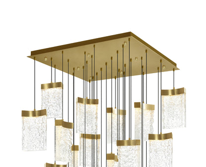 CWI LIGHTING 1587P36-33-624 Lava Integrated LED Brass ChandelierBy CWI Lighting