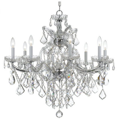 Crystorama Lighting Group 4409-CL-SAQ Maria Theresa 9 Light 28"W - PolishedBy Crystorama Lighting