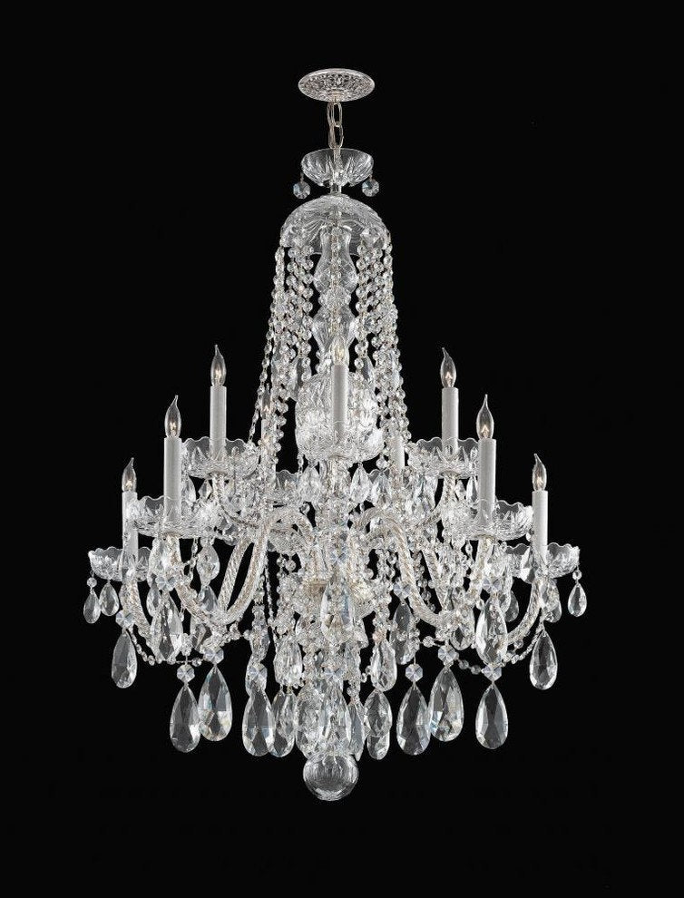 Traditional Crystal 10-Light Chandelier, Polished Chrome FinishBy Crystorama Lighting