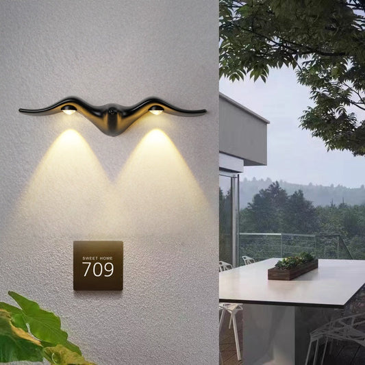 Simple LED Wall Lamp �C Waterproof Outdoor Doorplate Light