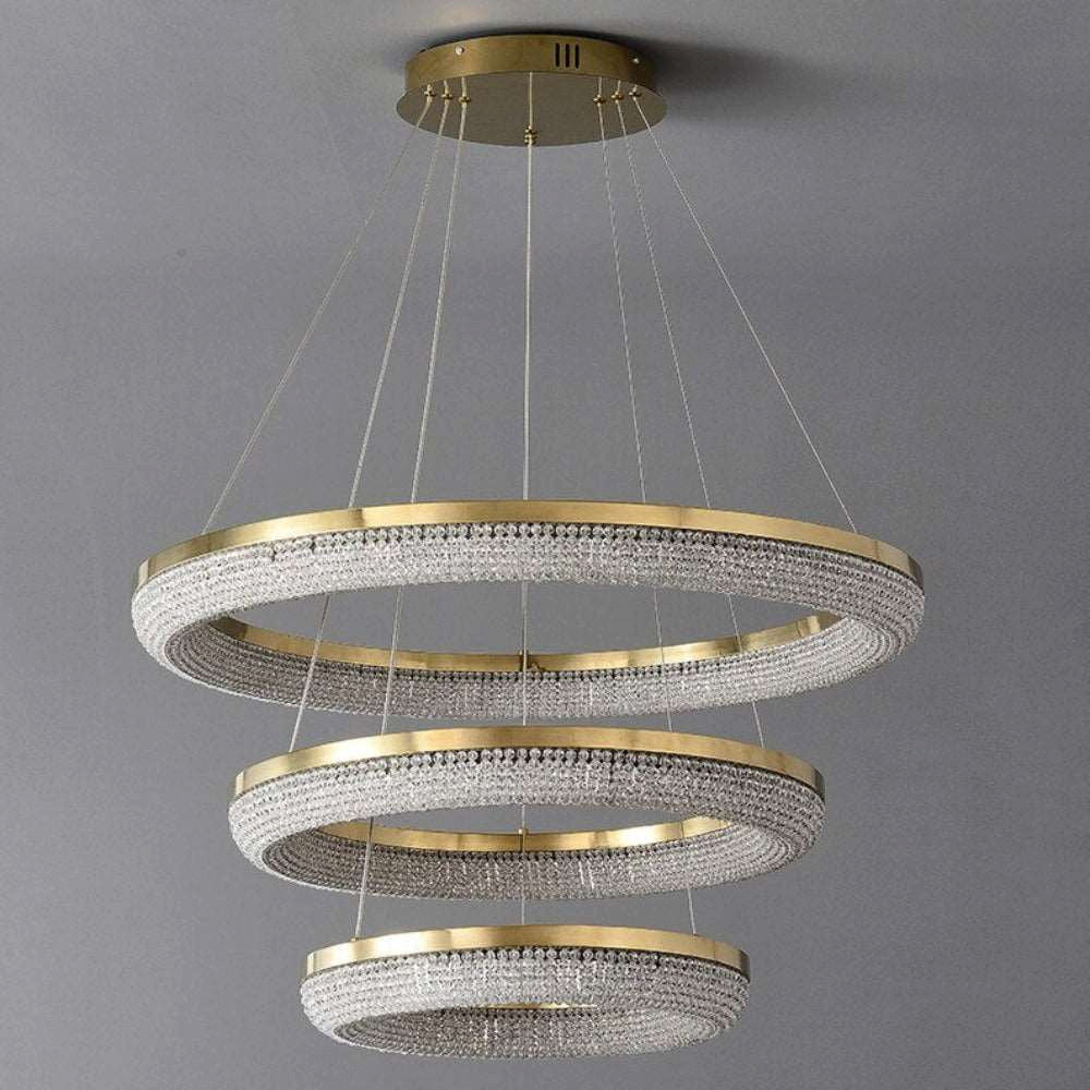Bergamo 3-Tier Crystal Chandelier LightBy Morsale.com
