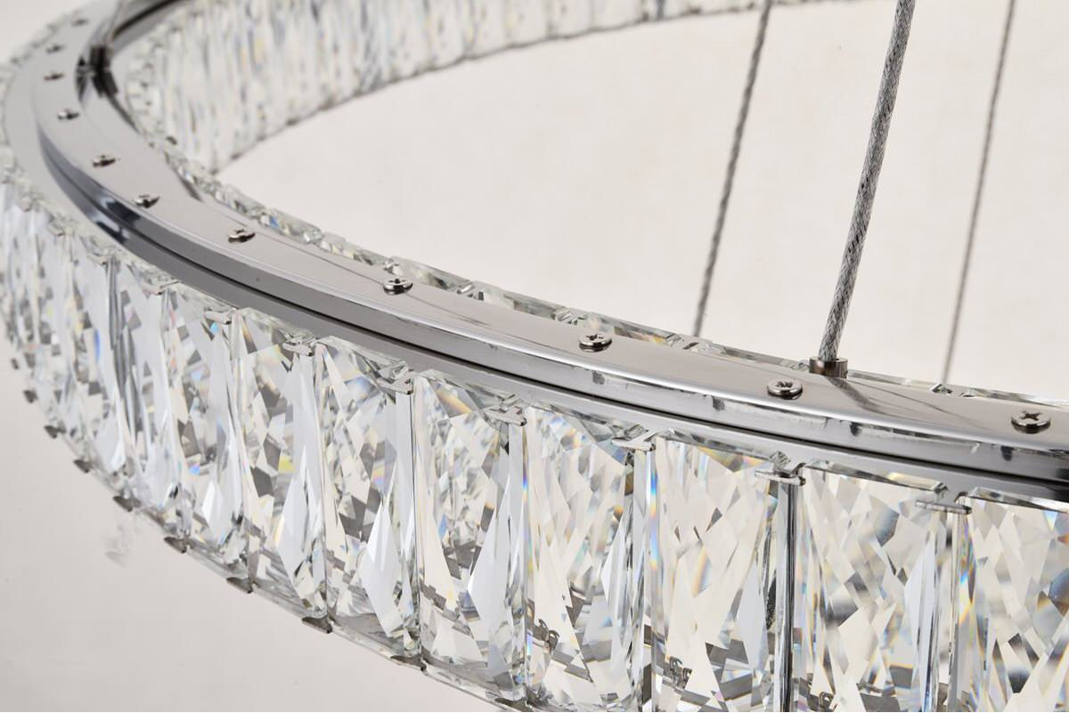 Contemporary Chrome-Light ChandelierBy Home Living