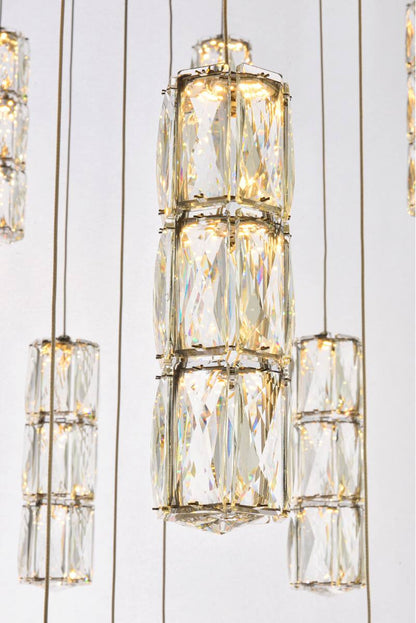 Elegant Lighting Polaris 42" Led Chandelier in ChromeBy Elegant Furniture & Lighting