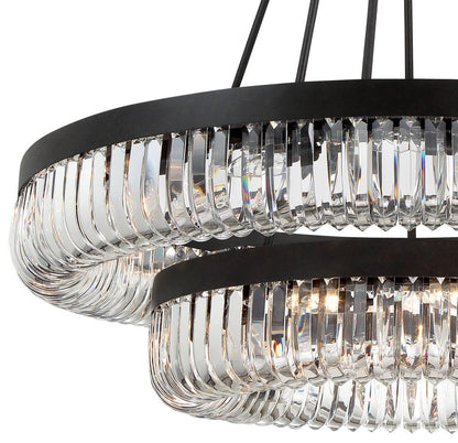 Alister 26 Light Charcoal Bronze ChandelierBy Crystorama Lighting