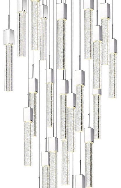 Rectangular Crystal Chandelier // XL 25 LightBy Finesse Decor