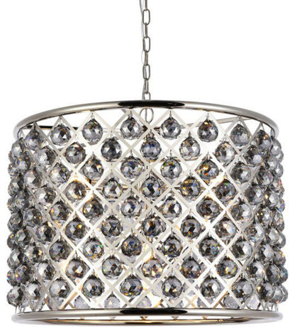 Elegant Lighting 1206D27-SS/RC Madison 8 Light 28"W Crystal Drum - PolishedBy Elegant Furniture & Lighting
