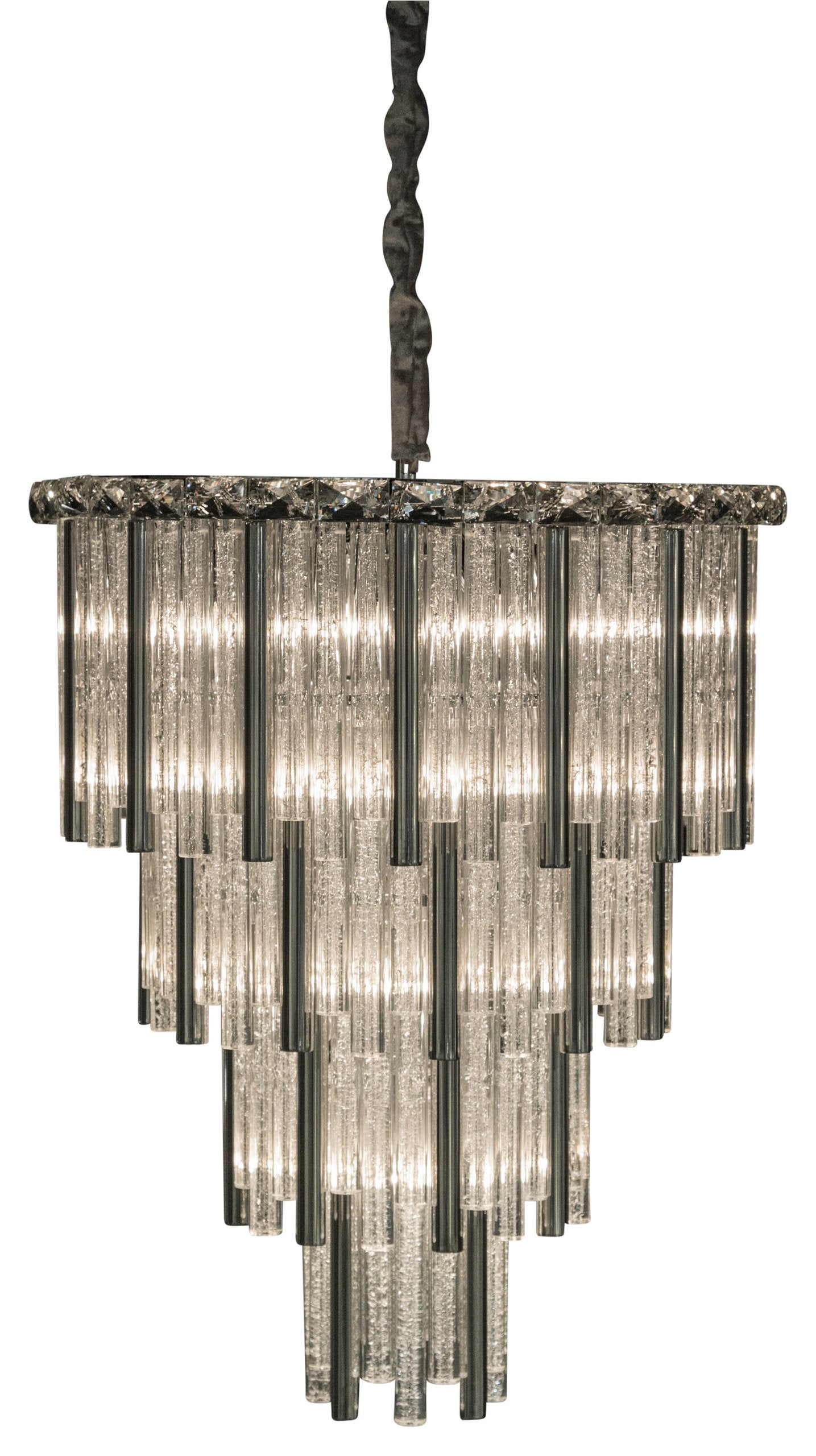 Chimes 18-Light Crystal Chandelier - SilverBy Michael Amini