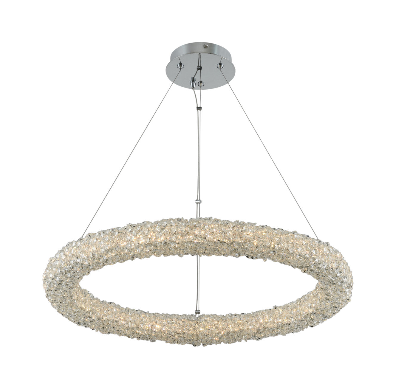 Lina 26x2" 1-Light Contemporary Large Pendants by AllegriBy Allegri Crystal by Kalco Lighting