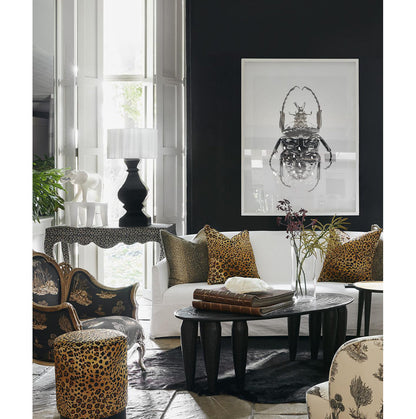 48" Linen Console Table