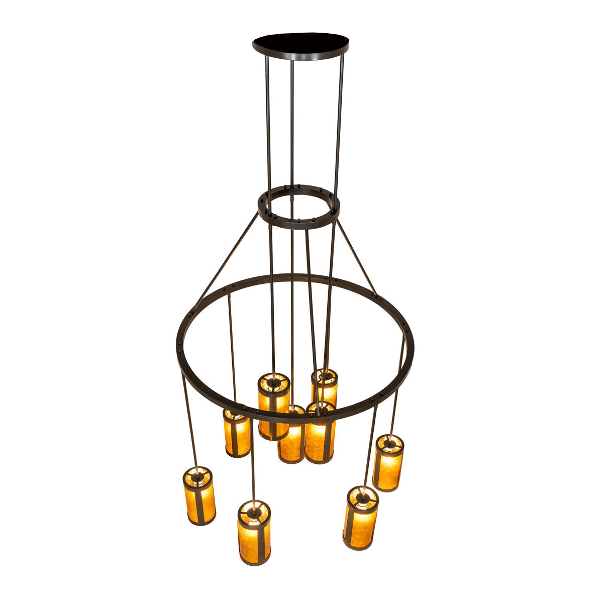 48" Wide Cartier 9 Light Cascading Chandelier