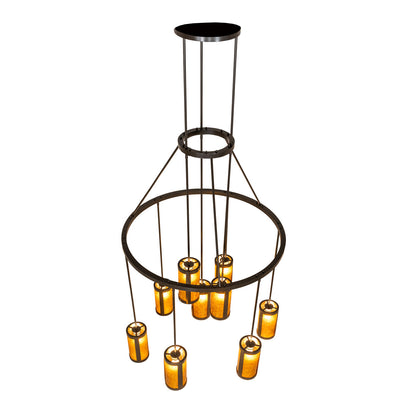 48" Wide Cartier 9 Light Cascading Chandelier