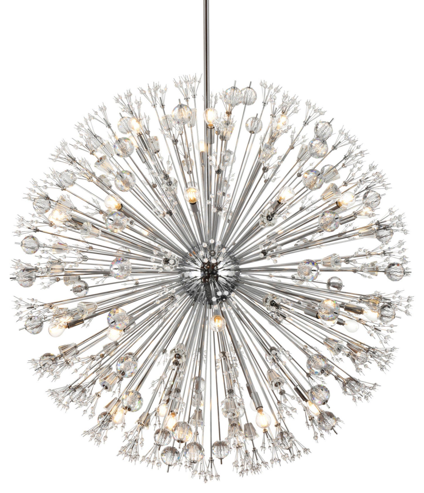 Elegant Lighting 2500D50 Vera 34 Light 50"W Crystal Sputnik - ChromeBy Elegant Furniture & Lighting