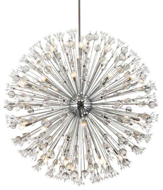 Elegant Lighting 2500D50 Vera 34 Light 50"W Crystal Sputnik - ChromeBy Elegant Furniture & Lighting
