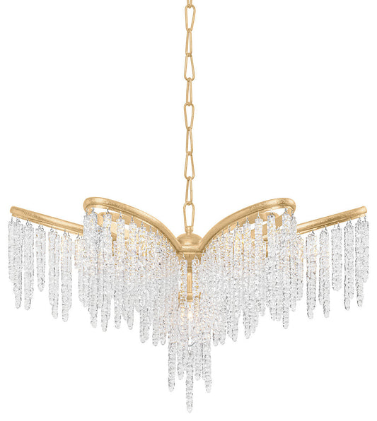 Pandora 5-Light Chandelier, Gold LeafBy Corbett Lighting