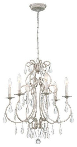 Ashton 6-Light Chandelier in Traditional and Contemporary Style, 21.5"By Crystorama Lighting