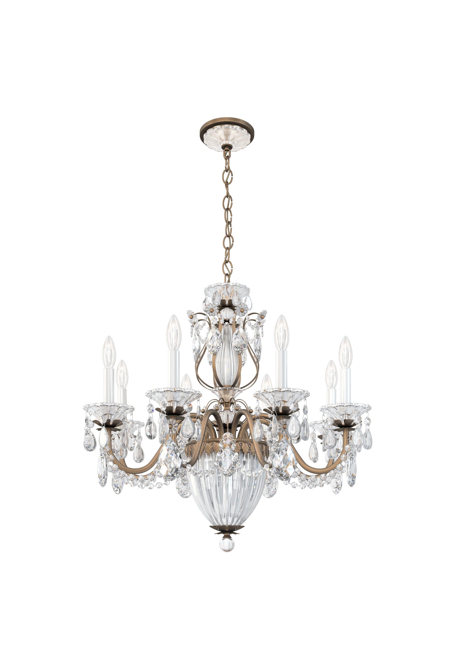 Schonbek 1238N-23H 11 Light Crystal Chandelier, Etruscan GoldBy Schonbek