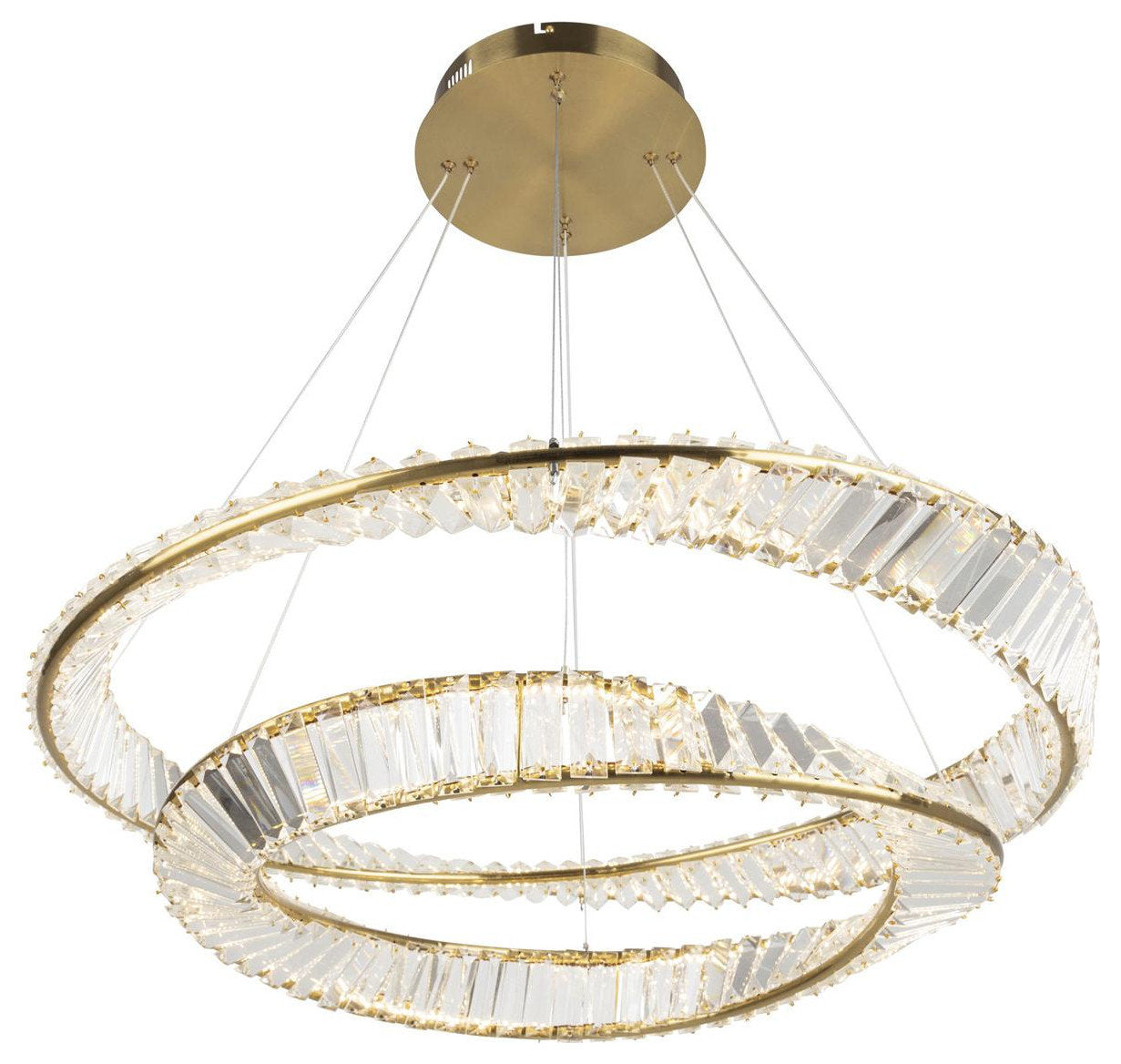 Stella Chandelier, Black and BrassBy ARTCRAFT Lighting