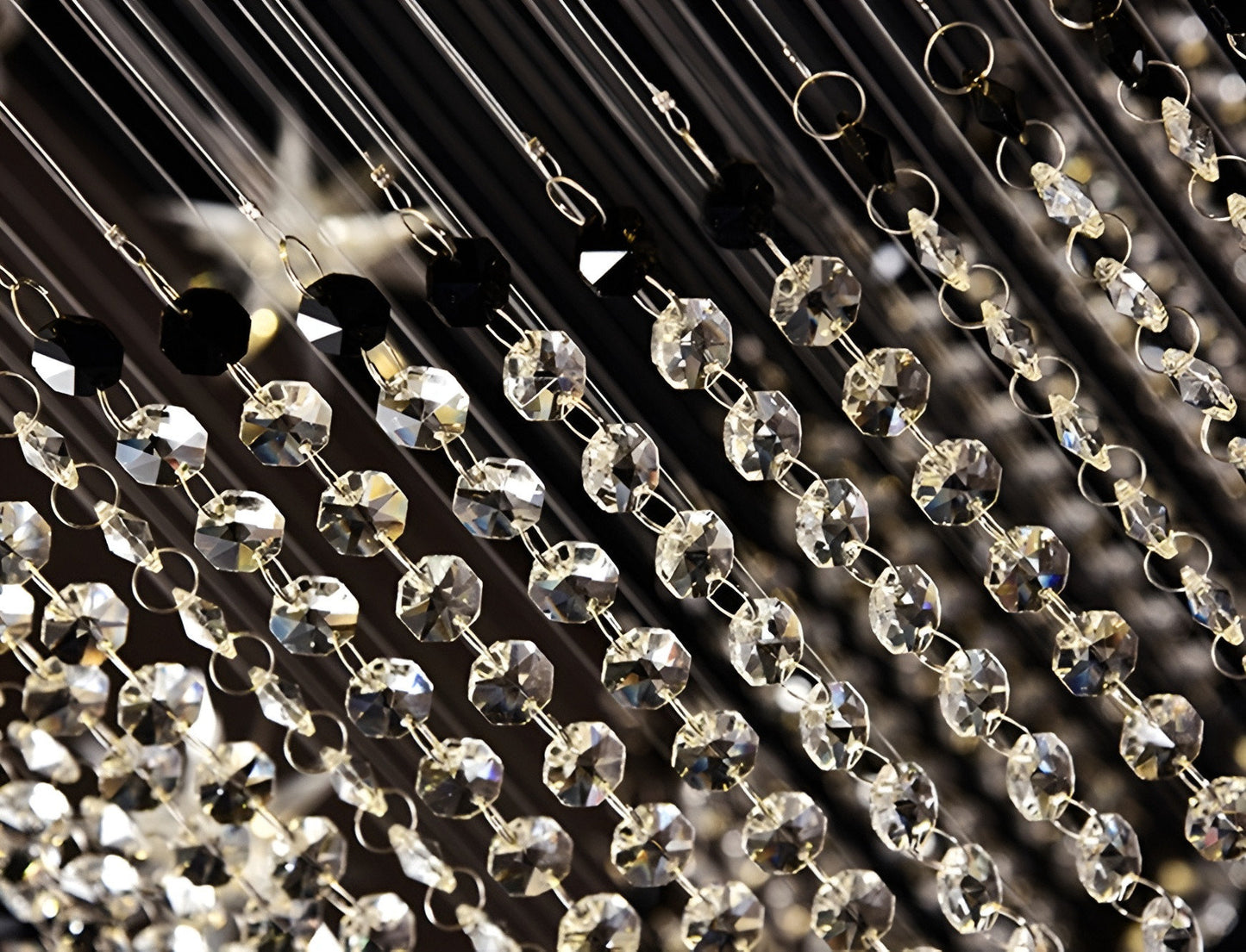Revest-les-Roches | Meteor Star Crystal Spiral Ceiling Chandelier, 31.5"By Miron Demid LLC