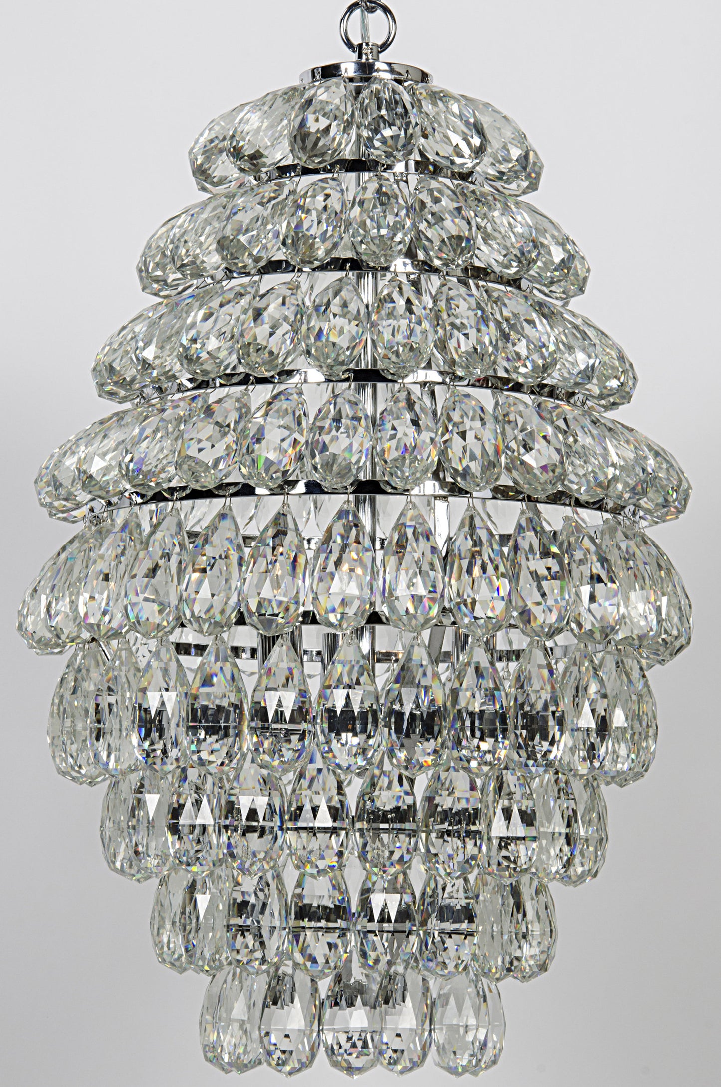 Illumination Chandelier, Chrome Finish and GlassBy Noir