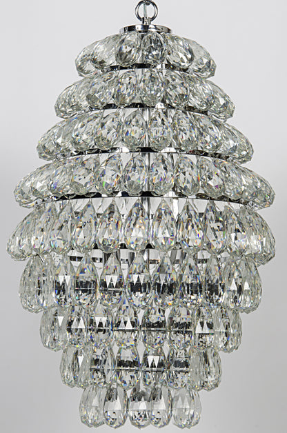 Illumination Chandelier, Chrome Finish and GlassBy Noir