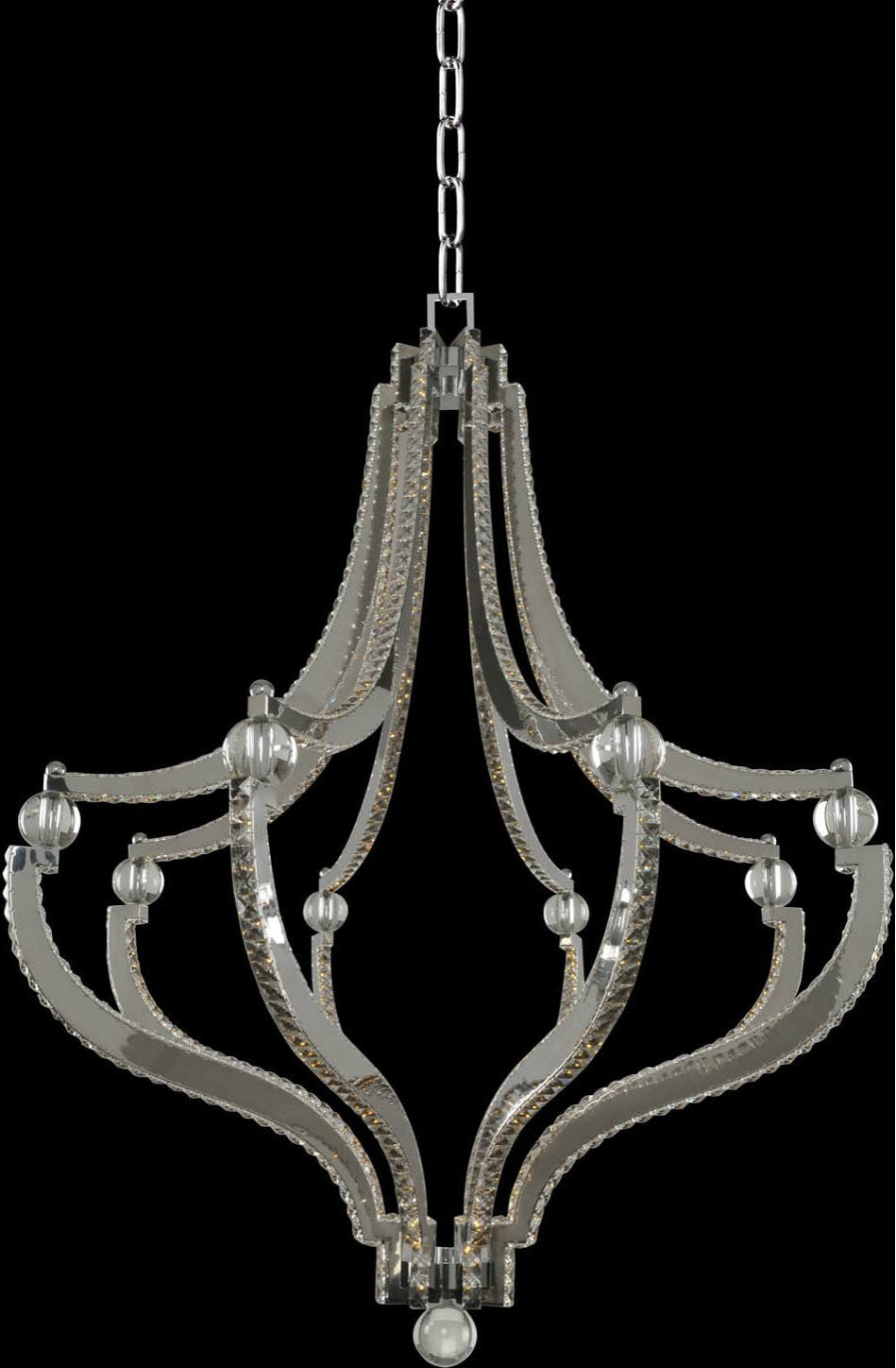Cambria Led Pendant, Chrome, 36"By KALCO LIGHTING