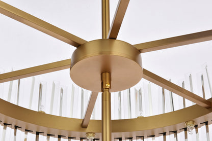 Elegant Lighting 6200G36L3 Serephina 46 Light 36"W Crystal - BlackBy Elegant Furniture & Lighting