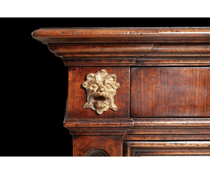 4 - Drawer Solid Wood Nightstand in Brown