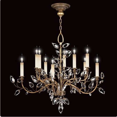 Gold 10-Light Chandelier