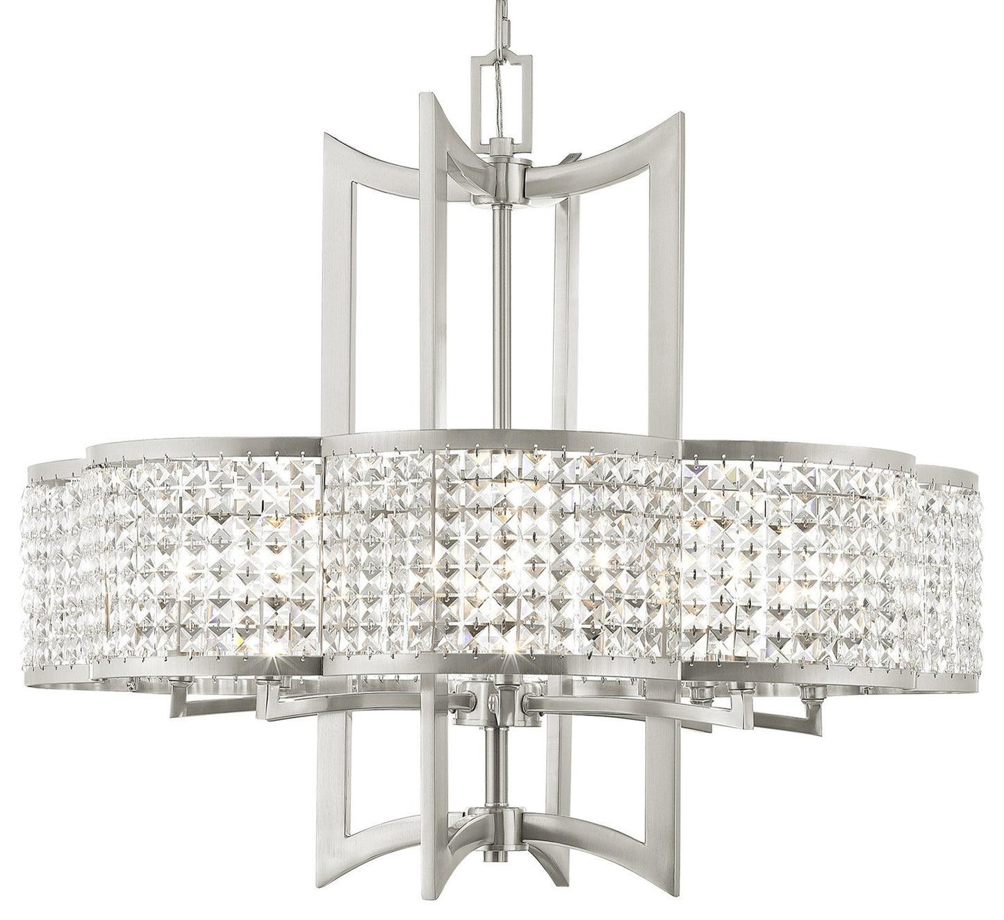 Livex Lighting 50578 Grammercy 8 Light 1 Tier Crystal Chandelier - BrushedBy Livex Lighting Inc.