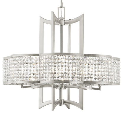 Livex Lighting 50578 Grammercy 8 Light 1 Tier Crystal Chandelier - BrushedBy Livex Lighting Inc.