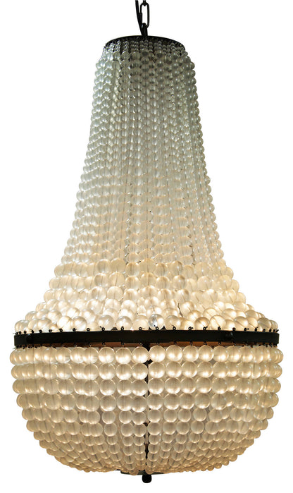 Noir Mist Chandelier In Black Metal LAMP460MTBBy Noir