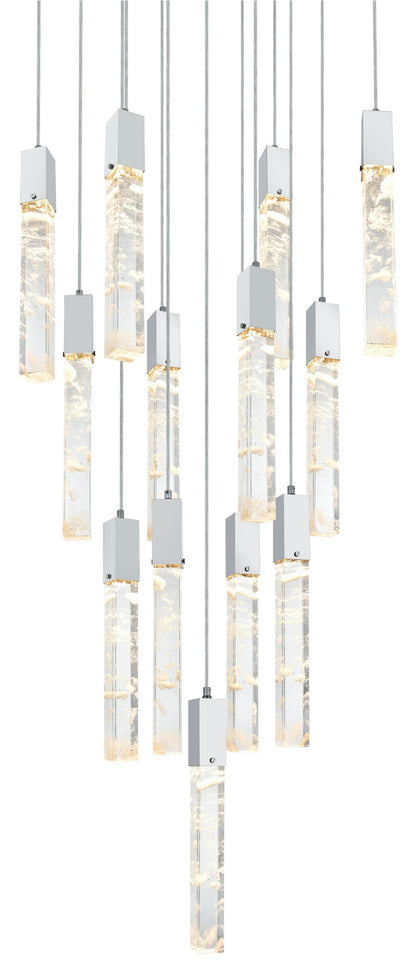 Home Living 26" Pendant, ChromeBy Home Living