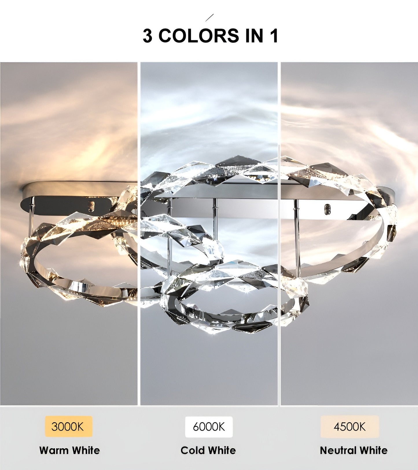 Acquedolci | Luxury Crystal Circular Ceiling Chandelier, 48w SmallBy Miron Demid LLC