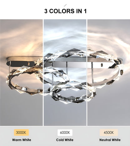 Acquedolci | Luxury Crystal Circular Ceiling Chandelier, 48w SmallBy Miron Demid LLC